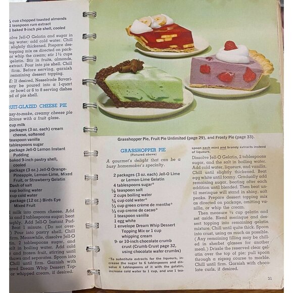 Vintage Joys of Jell-O Cookbook – 1960s Retro Gelatin Recipes & Party Dessert Id - Picture 5 of 8